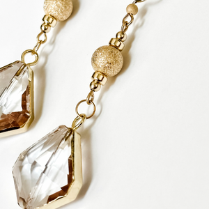Drop Crystal | Gold Filled Stardust and Crystal Earrings | AB Luxe Edit