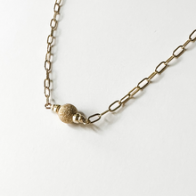Load image into Gallery viewer, CLARKE | Gold Filled Stardust | Paperclip Chain Necklace | A+B LUXE
