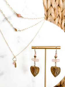 Clarke | Heart | Gold-filled Paperclip Chain Necklace | A+B LUXE
